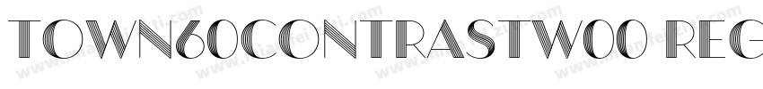 Town60ContrastW00 Regular Regular字体转换